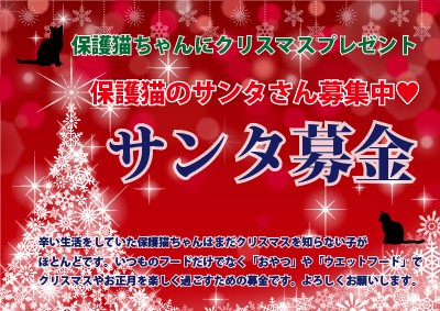 サンタ募金にご協力をお願いいたします