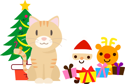 クリスマスと猫